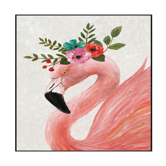 Blush Charm Flamingo Painting #H3650