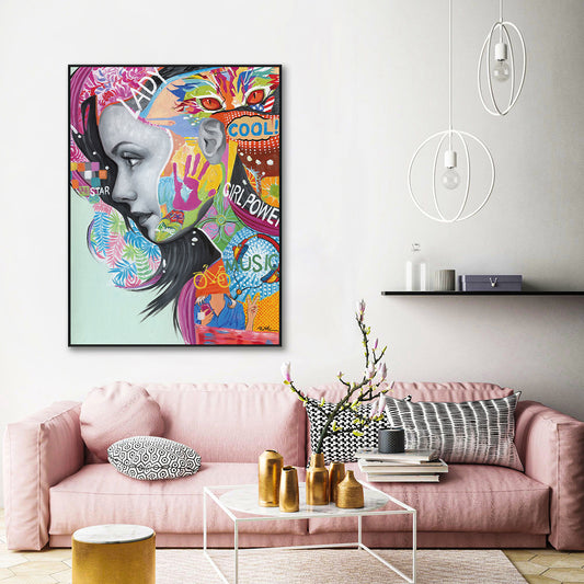 Color Pop Girl Power Portrait #I0063