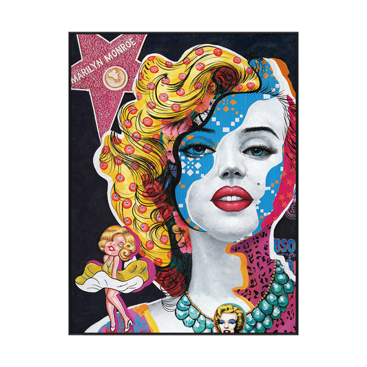 Pop Marilyn Colorful Abstract Portrait Painting #I2019