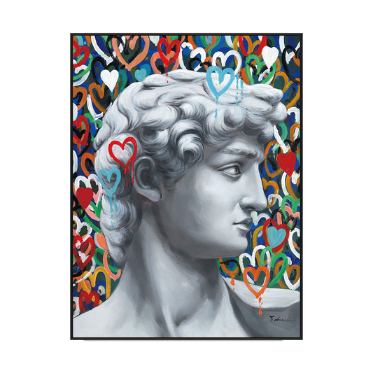 David Hearts Modern Pop Art Painting #I2637