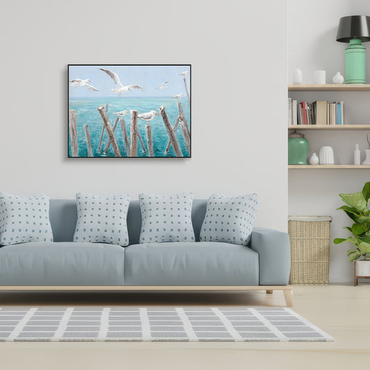 Whispering Wings Seaside Painting #I3628