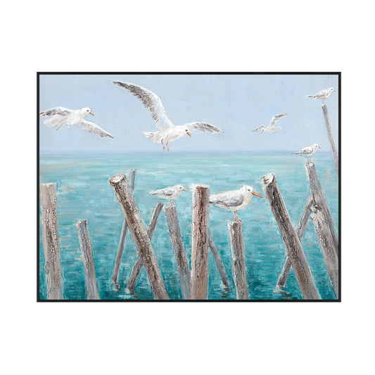 Whispering Wings Seaside Painting #I3628