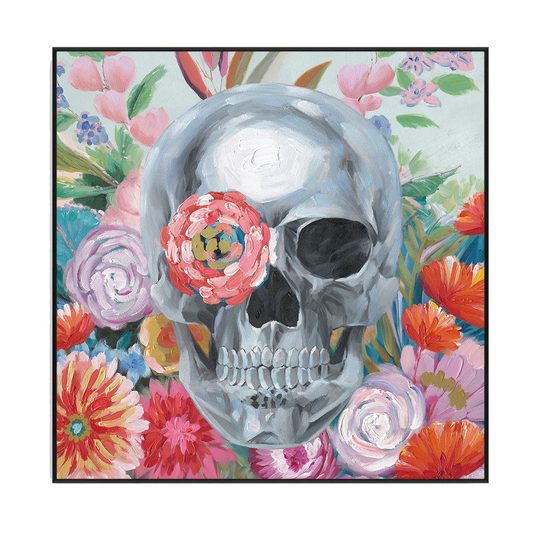 Floral Skull Harmony Painting #J2152