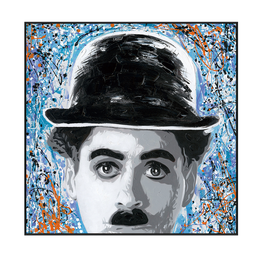 Chaplin Graffiti Pop Art Painting #J2579