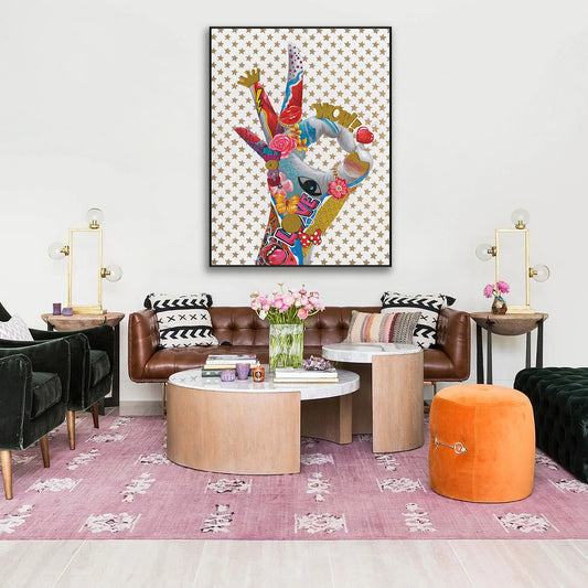 Love Hand Gesture Pop Art Painting #J2605