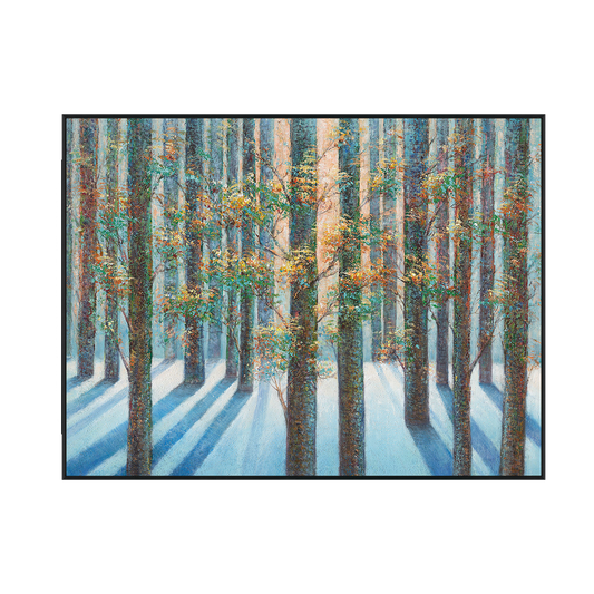 Morning Silence Forest Light Painting #J4018