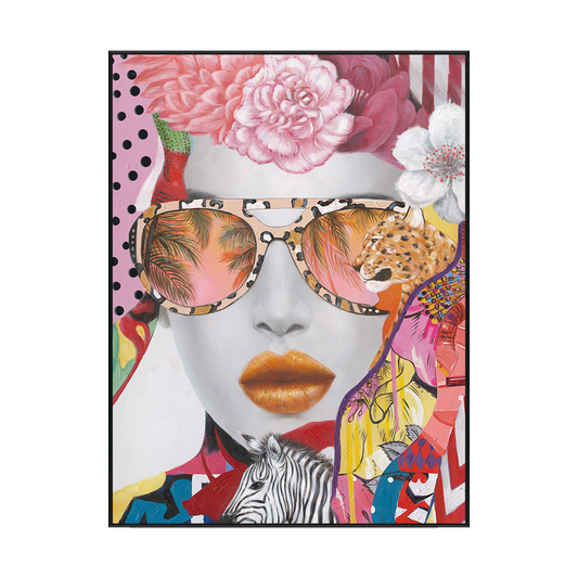 Tropical Glam Pop Art Portrait #K2559