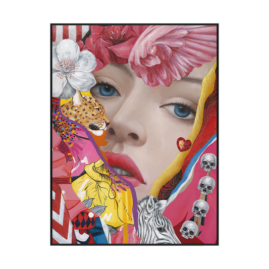 Vivid Gaze Pop Art Portrait #K2591