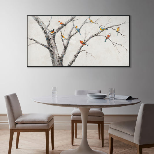 Whispering Branches Bird Painting #K3672