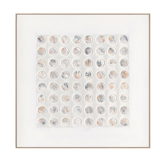 Phantom Circles Geometric Textured Abstract #M4671