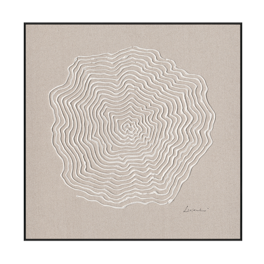 Heart of Rings Minimal Abstract Art #M5876