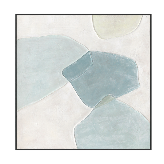 Silent Horizon Blue Green Abstract #M4716