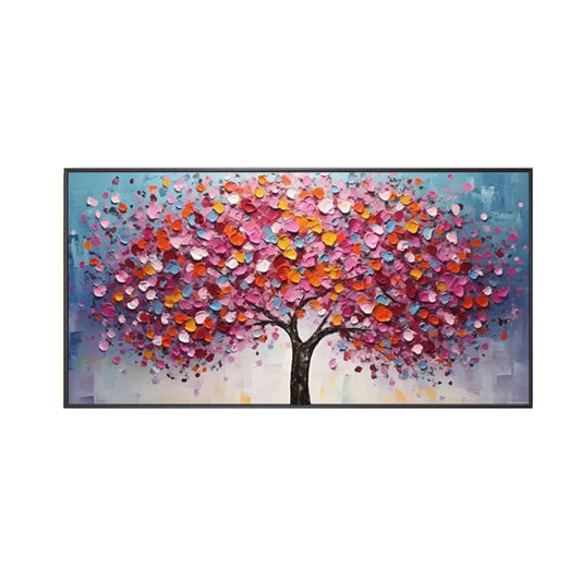 Colorful Tree Textured Painting
