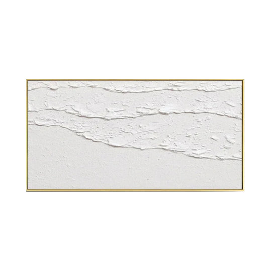 Minimalist White Texture Painting