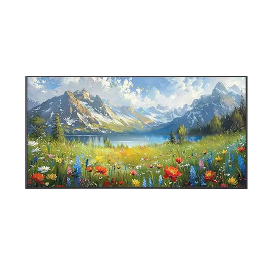 Alpine Meadow Landscape Painting