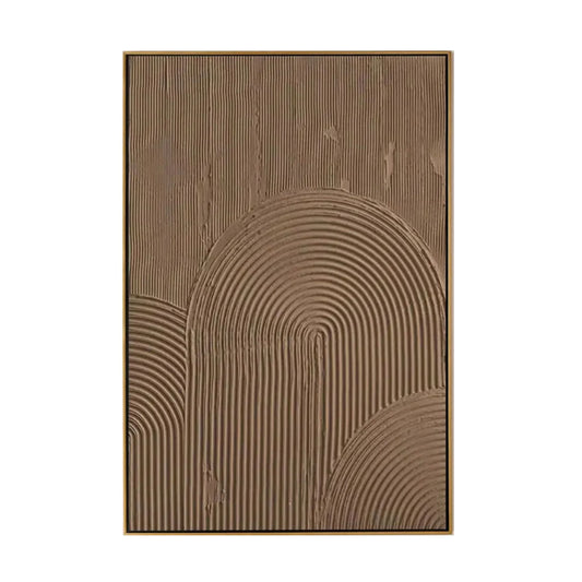 Brown Minimalist Textured Painting