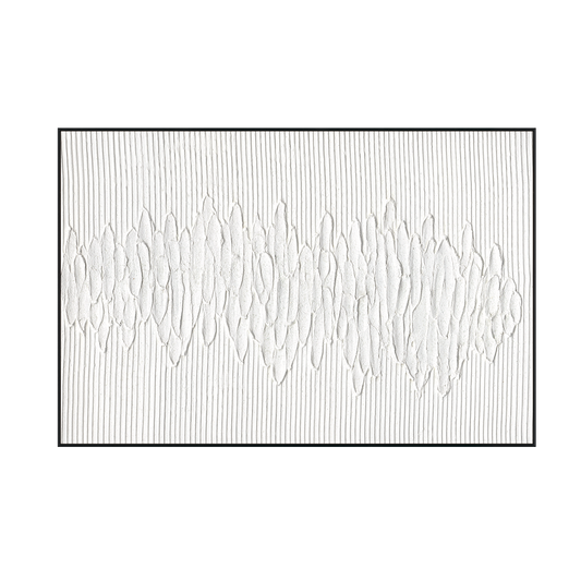 White Rhythm Minimalist Abstract #M2528