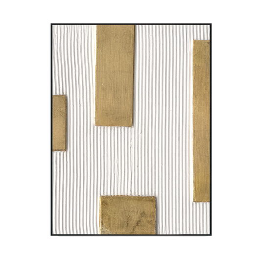 Golden Sequence Geometric Textured Art #M4675