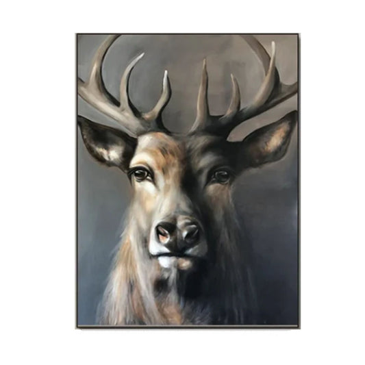 Majestic Stag Portrait Painting