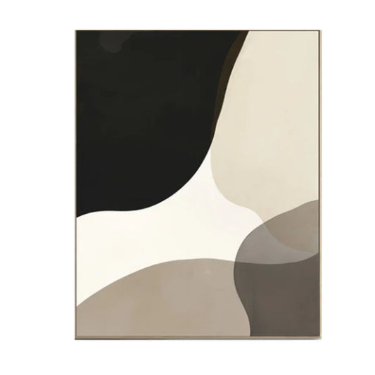 Soft Contour Neutral Abstract Painting