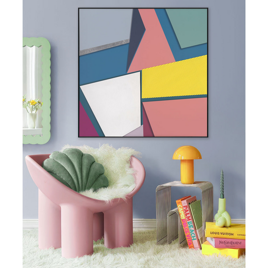 Vibrant Geometry Abstract Color Blocks #M2623