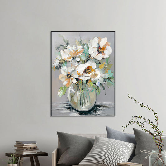 Elegant Bloom Textured Floral with Gold #M2724