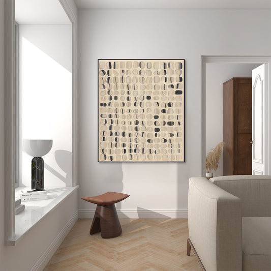 Harmony of Calm Neutral Abstract Painting #M4673