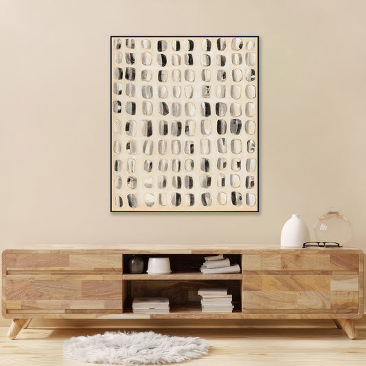 Symphony in Monochrome Modern Abstract Painting #M4674