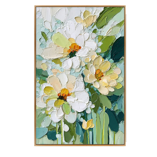 Ivory Bloom Verde Garden Painting
