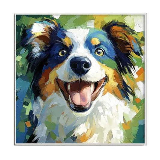 Colorful Dog Portrait Painting