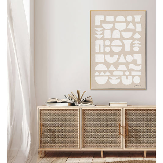 White Forms Geometric Abstract #M5853