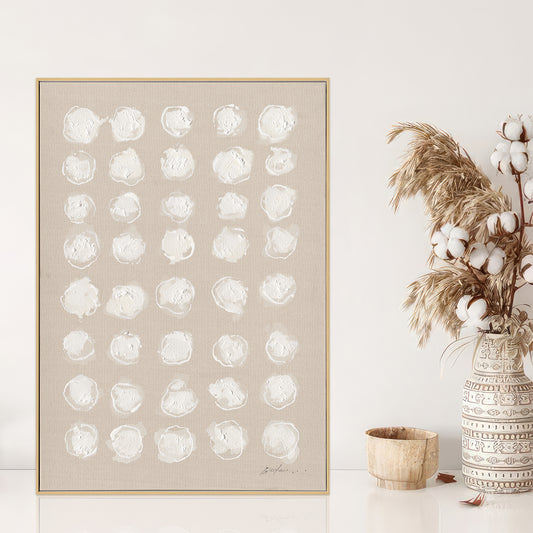 White Shadows Minimal Dot Abstract #M5857