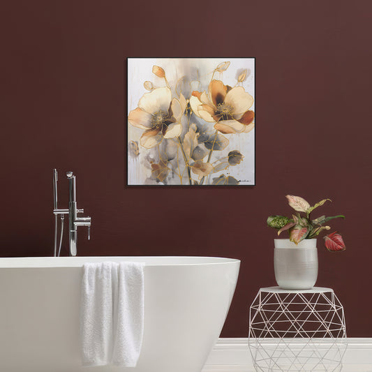 Golden Bloom Abstract Floral #M6918