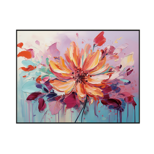 Bloom Symphony Abstract Colorful Flower Painting #MH-1220