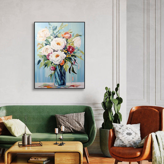 Whisper Bloom Elegant White Peony Painting #PCH6