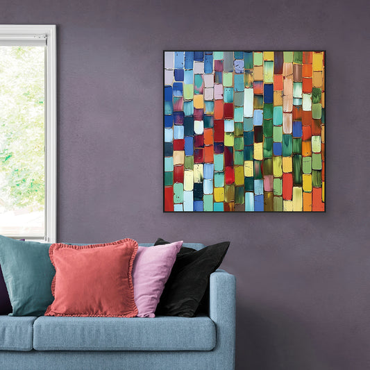 Chromatic Mosaic Abstract Painting #PFH2
