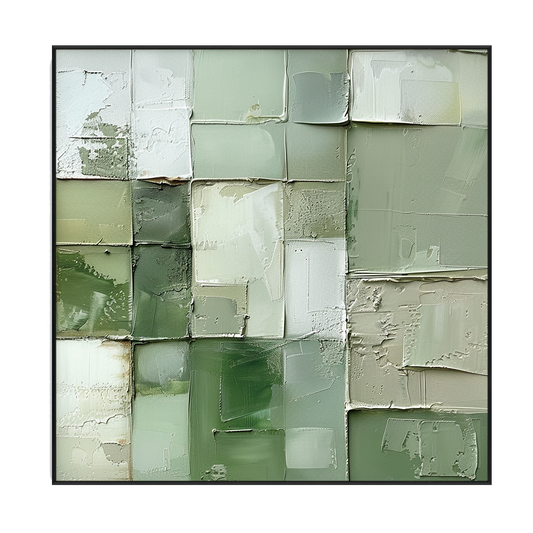 Verdant Harmony Green Abstract Painting #PGK3