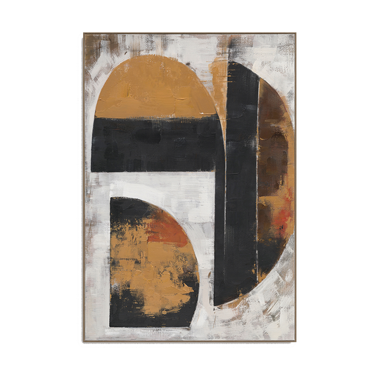 Between Light & Shadow  Geometric Abstract Art #R2553