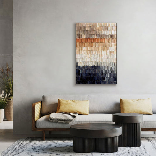 Earth Layers Textured Abstract Painting #RAS7