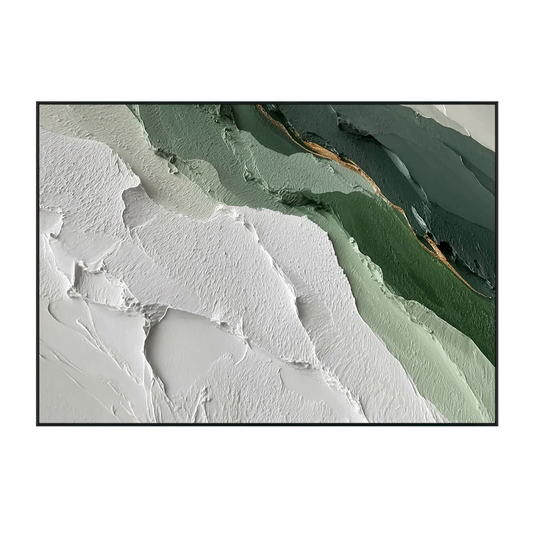 Verdant Ridge Textured Abstract Painting #RIS2(165)