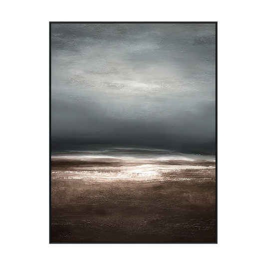 Misty Horizon Abstract Landscape Painting #RIX1 (417)