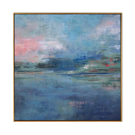 Roseate Mist Abstract Waterscape
