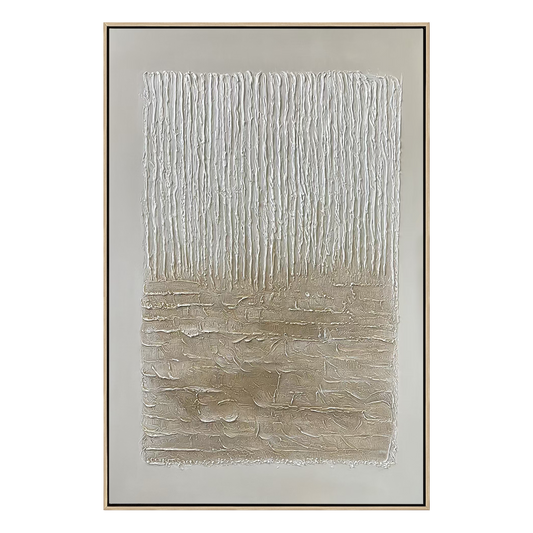 Neutral Cascade Wabi Sabi Canvas Art