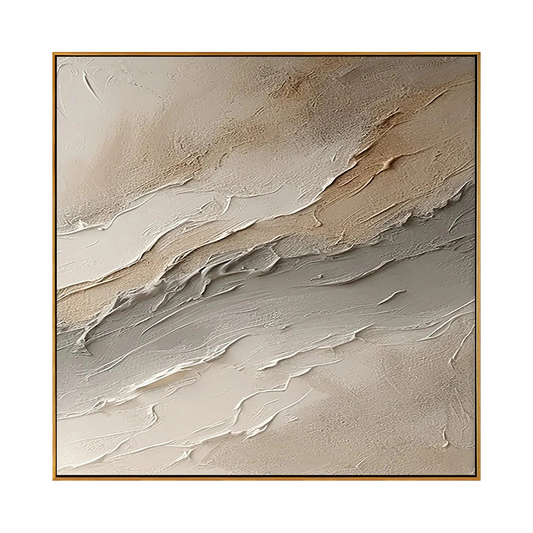 Dune Wave Neutral Abstract Painting