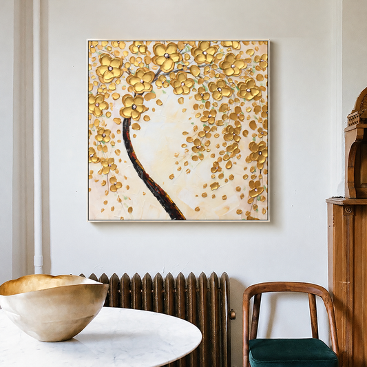 Aurelia Gold Blossom Painting