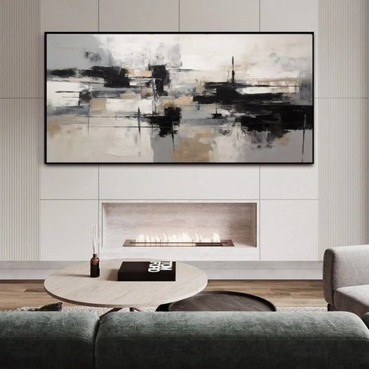 Silent Balance Neutral Abstract Painting