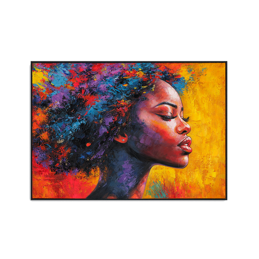 Radiance of Color – An Abstract Portrait of Strength and Beauty