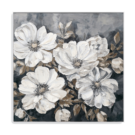 White Floral Symphony: Purity and Elegance in Art