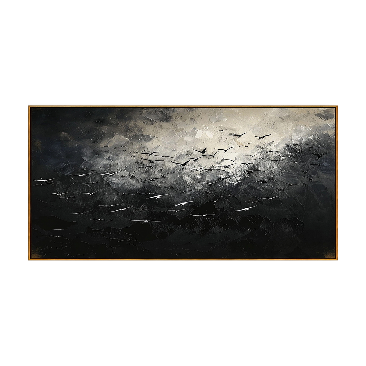 Nocturnal Flight Abstract Canvas Painting