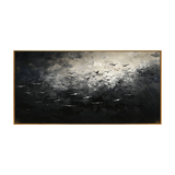 Nocturnal Flight Abstract Canvas Painting